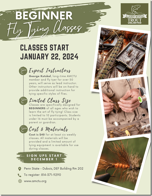 AMCTU Fly Tying Classes - 1